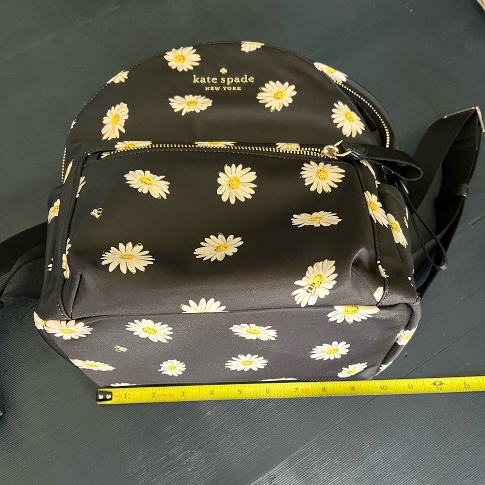 Kate Spade Black Daisy Backpack